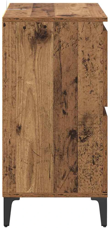 Šoninės lentynos 2 vnt. Senovinis medis 60 x 35 x 70 cm
