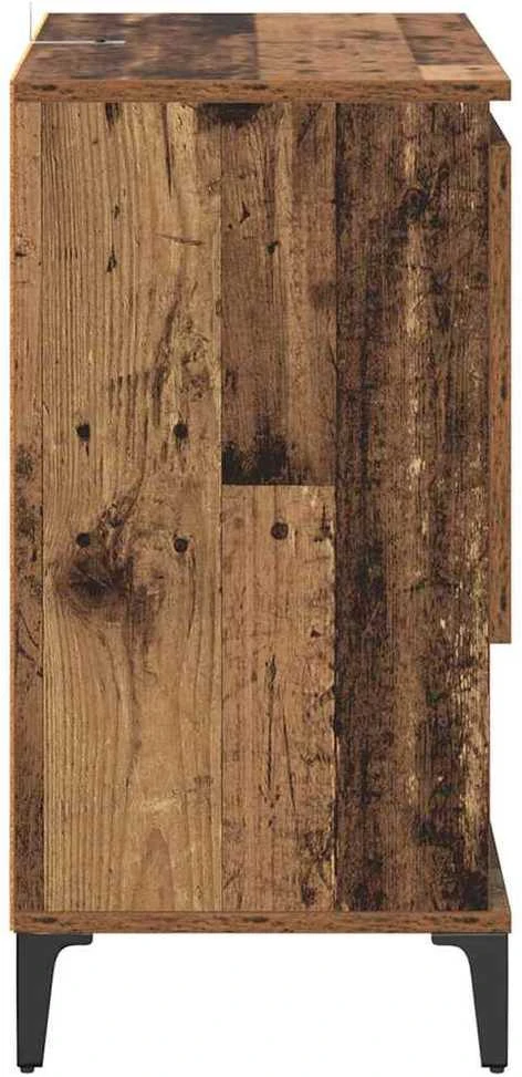 Šoninės lentynos 3 vnt. Senovinis medis 60 x 35 x 70 cm