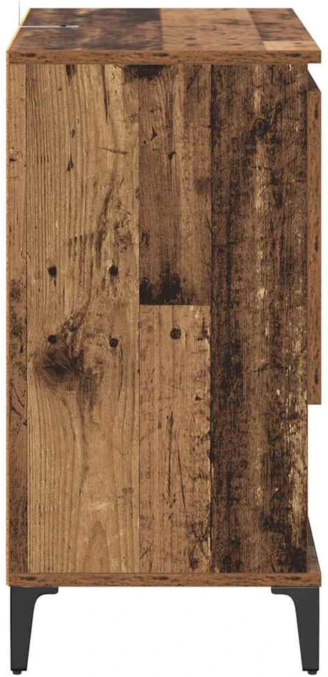 Šoninės lentynos 3 vnt. Senovinis medis 60 x 35 x 70 cm