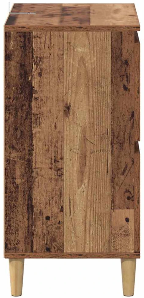 Šoninės lentynos 3 vnt. Senovinis medis 60 x 35 x 70 cm