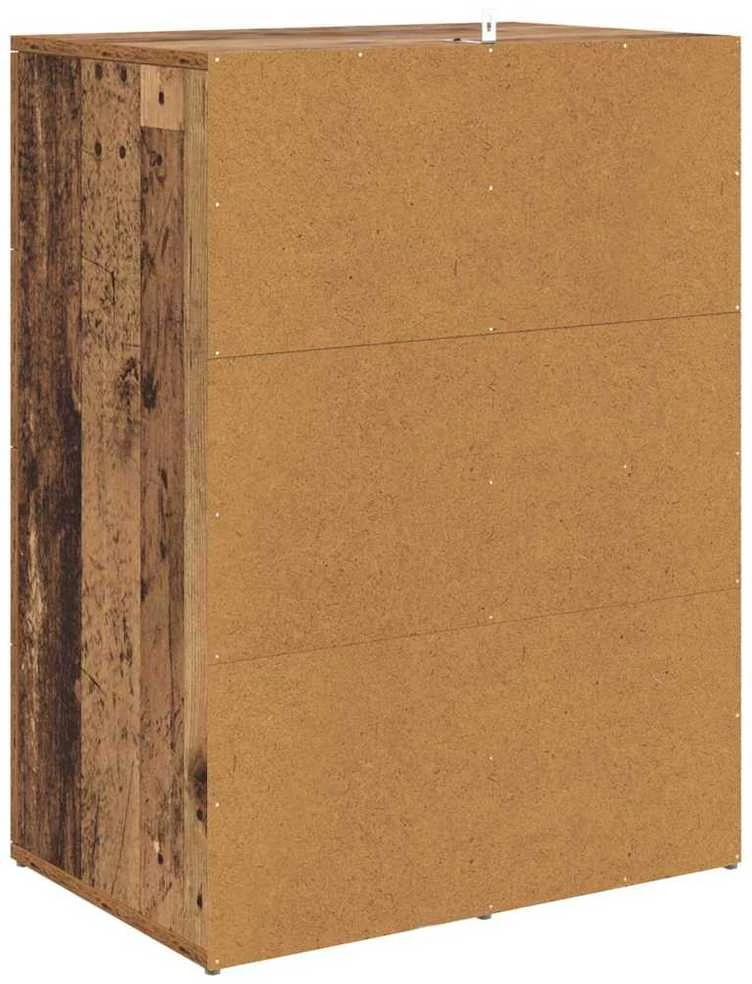 Šoninės lentynos CORONA 2 vnt. Senovinis medis 59 x 39 x 80 cm