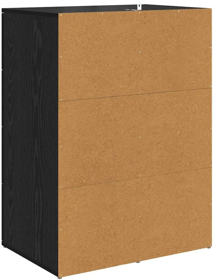 Šoninės lentynos CORONA 2 vnt. Juodas ąžuolas 59 x 39 x 80 cm