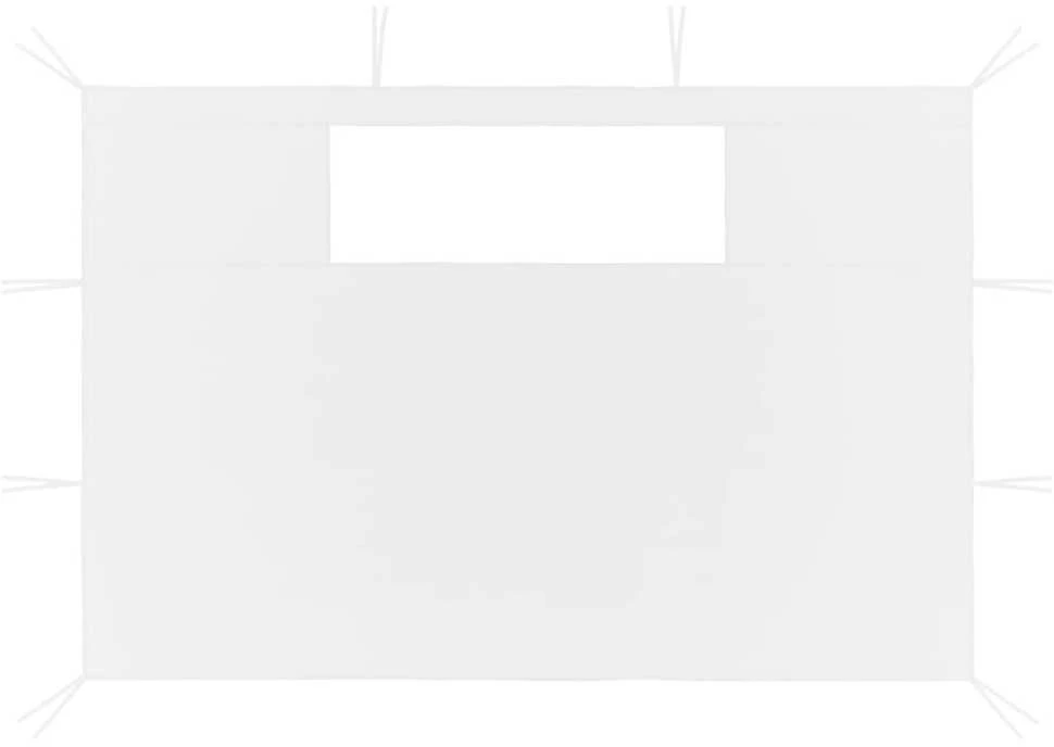 Šoninės pavėsinės sienos su langais, 2vnt., baltos (315317)