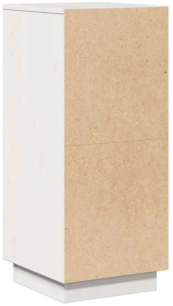 Šoninės spintelės, 2vnt., baltos, 31,5x34x75cm, pušies masyvas
