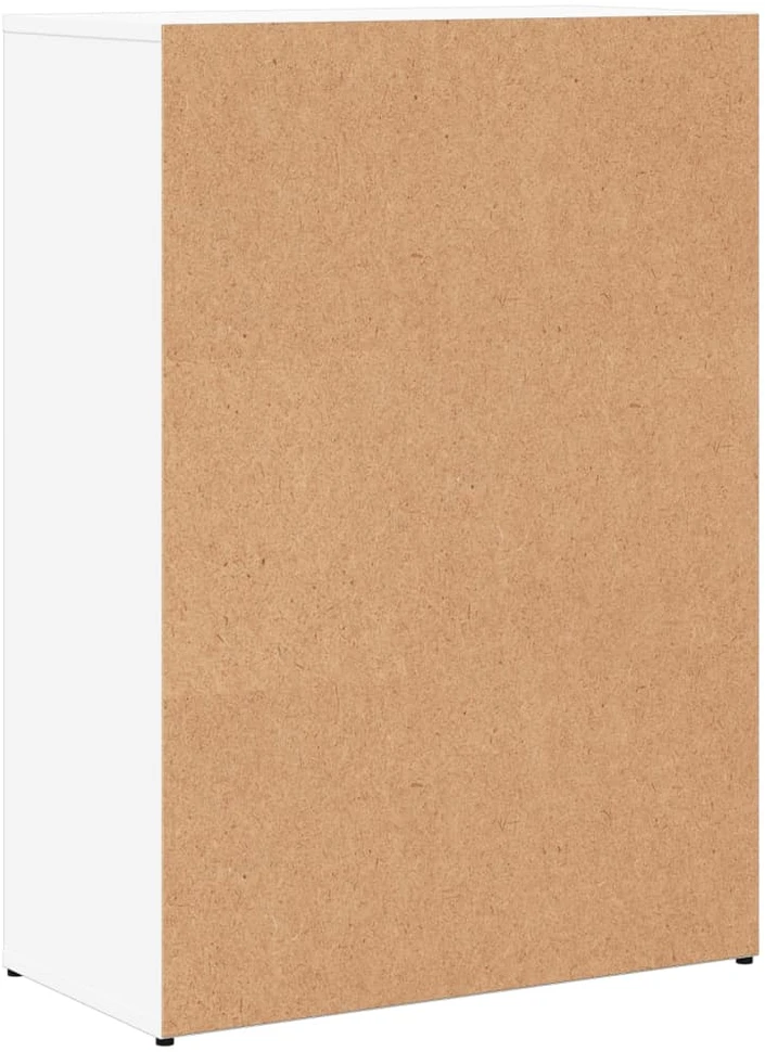 Šoninės spintelės, 2vnt., baltos, 60x30x84cm, apdirbta mediena