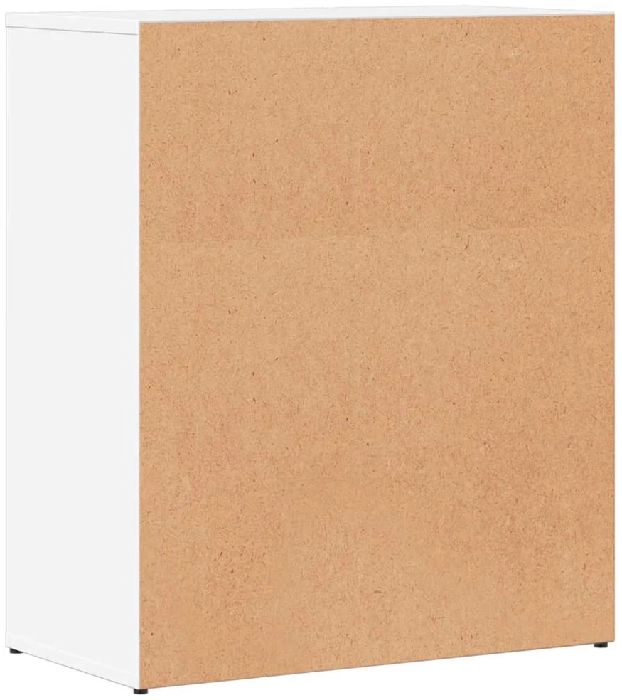 Šoninės spintelės, 2vnt., baltos, 60x31x70cm, apdirbta mediena