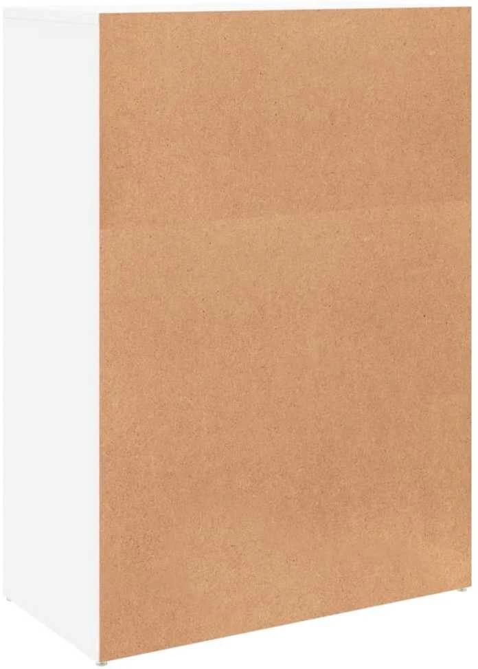 Šoninės spintelės, 2vnt., baltos, 60x31x84cm, apdirbta mediena