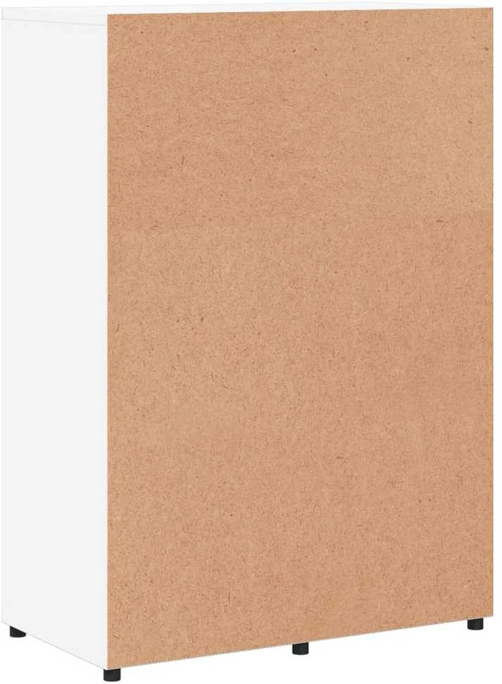 Šoninės spintelės, 2vnt., baltos, 60x31x84cm, apdirbta mediena