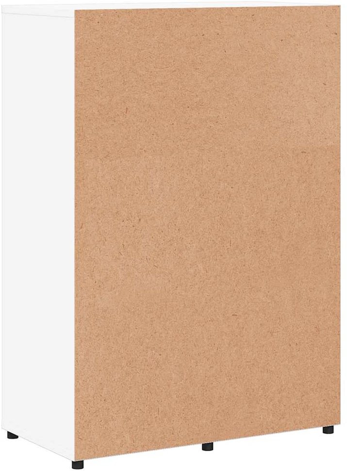 Šoninės spintelės, 2vnt., baltos, 60x31x84cm, apdirbta mediena