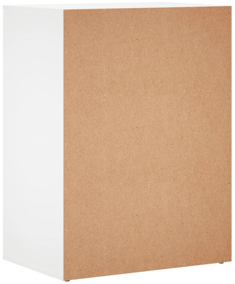Šoninės spintelės, 2vnt., baltos, 60x39x80cm, apdirbta mediena