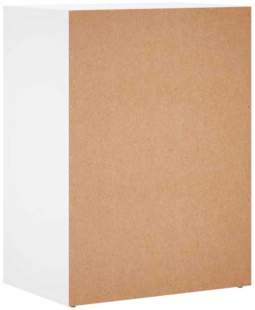 Šoninės spintelės, 2vnt., baltos, 60x39x80cm, apdirbta mediena