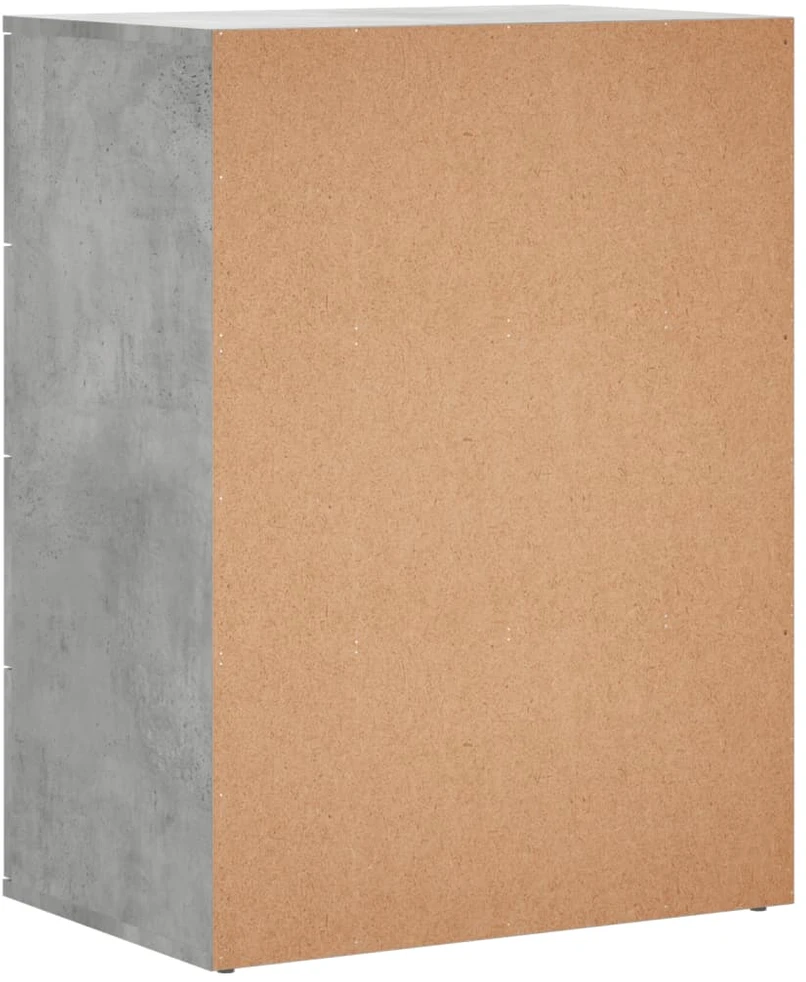 Šoninės spintelės, 2vnt., betono, 60x39x80cm, apdirbta mediena