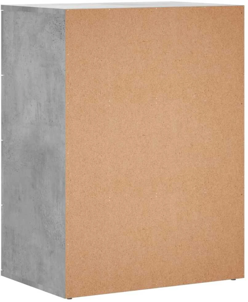 Šoninės spintelės, 2vnt., betono, 60x39x80cm, apdirbta mediena