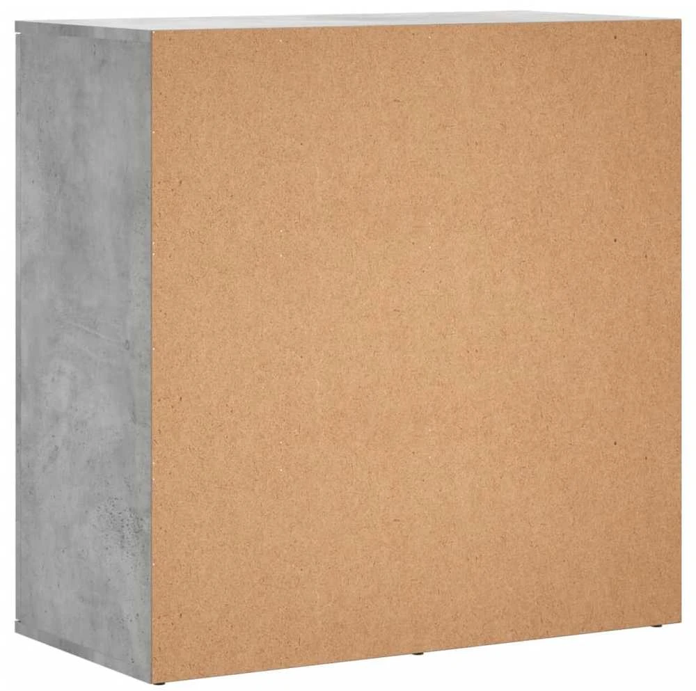 Šoninės spintelės, 2vnt., betono, 79x38x80cm, apdirbta mediena