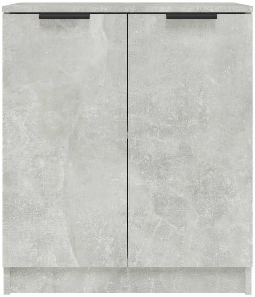 Šoninės spintelės, 2vnt., betono pilkos, 60x30x70cm, mediena