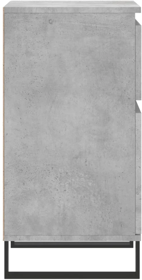 Šoninės spintelės, 2vnt., betono pilkos, 40x35x70cm, mediena