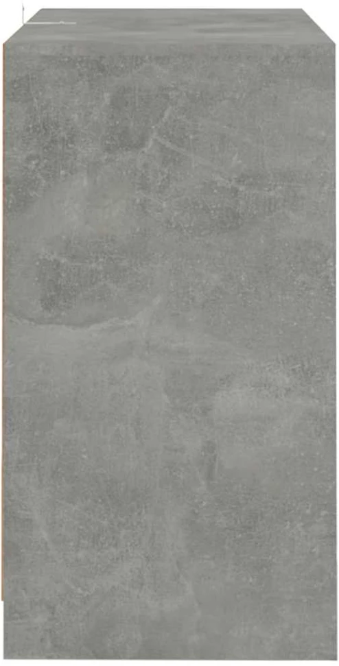 Šoninės spintelės, 2vnt., betono pilkos, 70x41x75cm, MDP