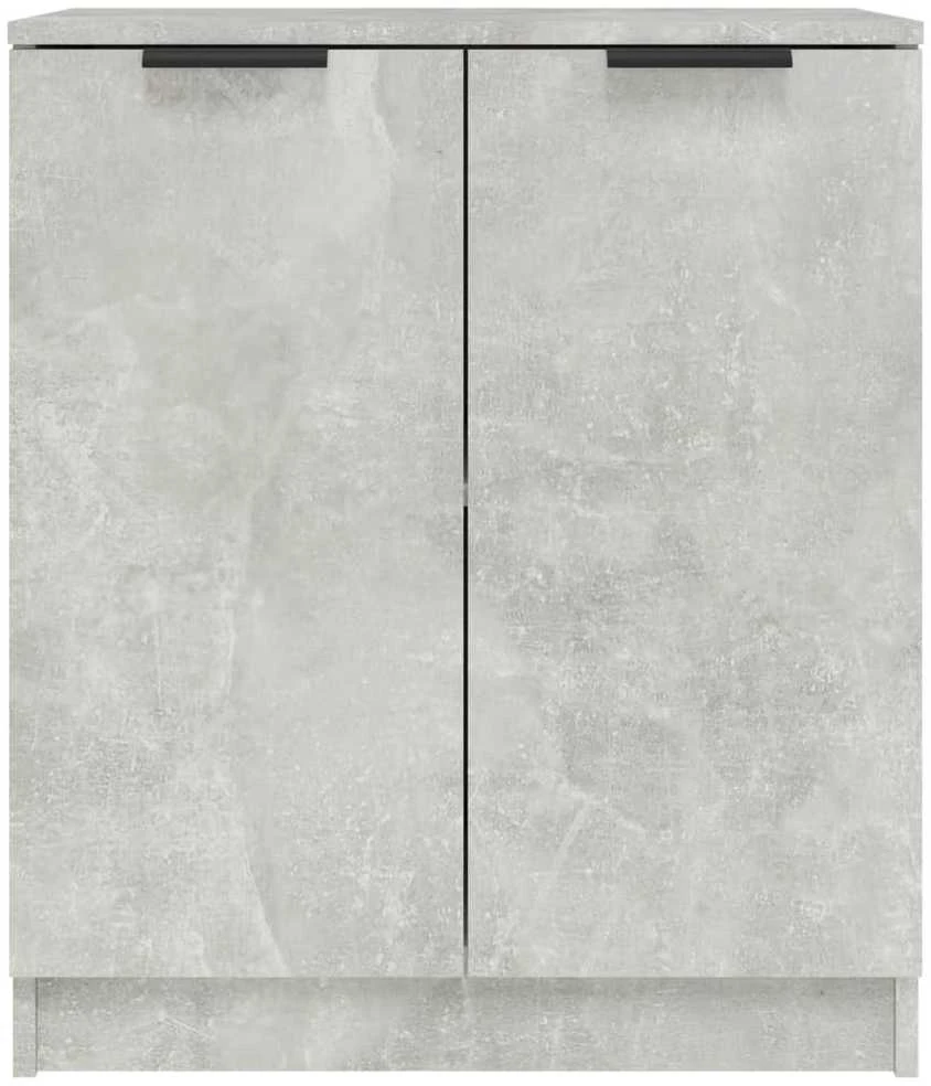 Šoninės spintelės, 2vnt., betono pilkos, 60x30x70cm, mediena