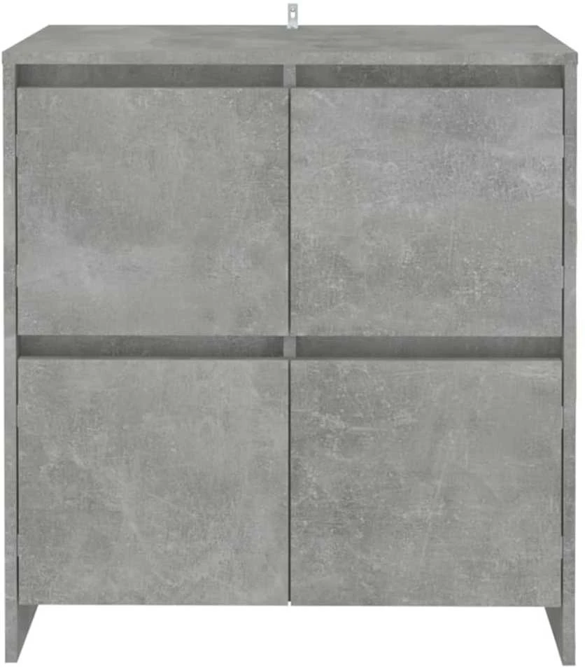 Šoninės spintelės, 2vnt., betono pilkos, 70x41x75cm, MDP