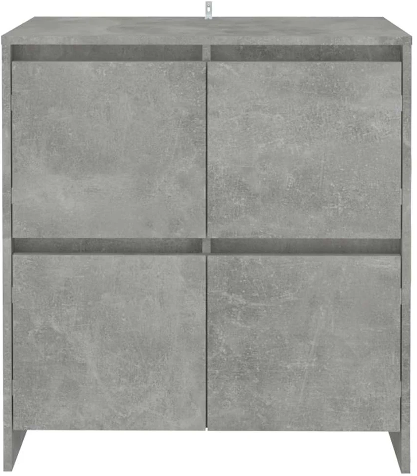 Šoninės spintelės, 2vnt., betono pilkos, 70x41x75cm, MDP