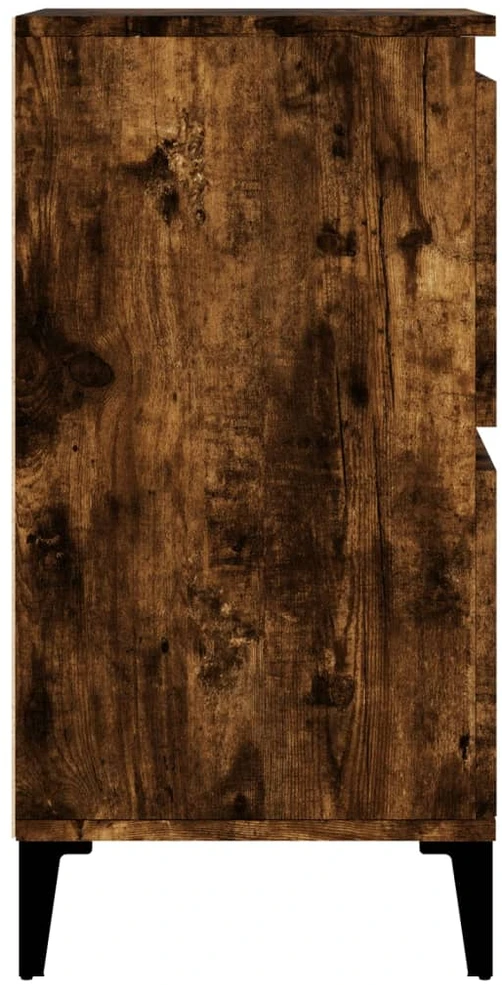 Šoninės spintelės, 2vnt., dūminio ąžuolo, 60x35x70cm, mediena