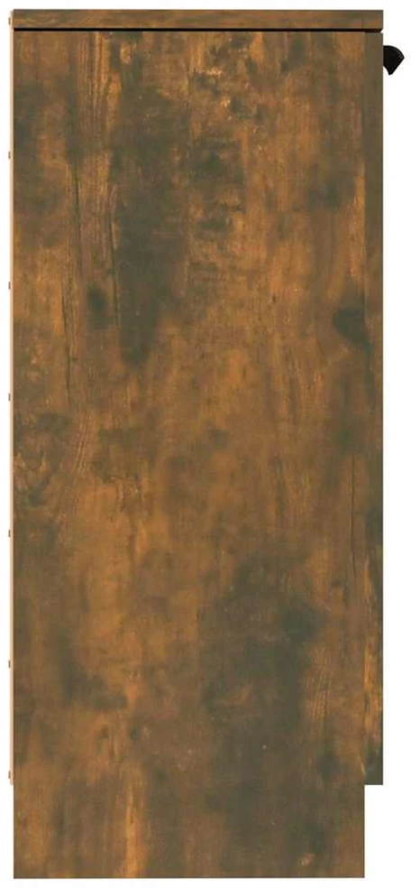 Šoninės spintelės, 2vnt., dūminio ąžuolo, 30x30x70cm, mediena