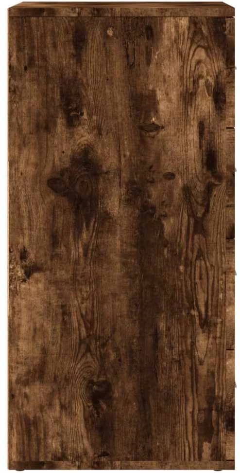 Šoninės spintelės, 2vnt., dūminio ąžuolo, 60x39x80cm, mediena