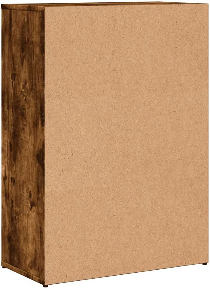 Šoninės spintelės, 2vnt., dūminio ąžuolo, 60x30x84cm, mediena