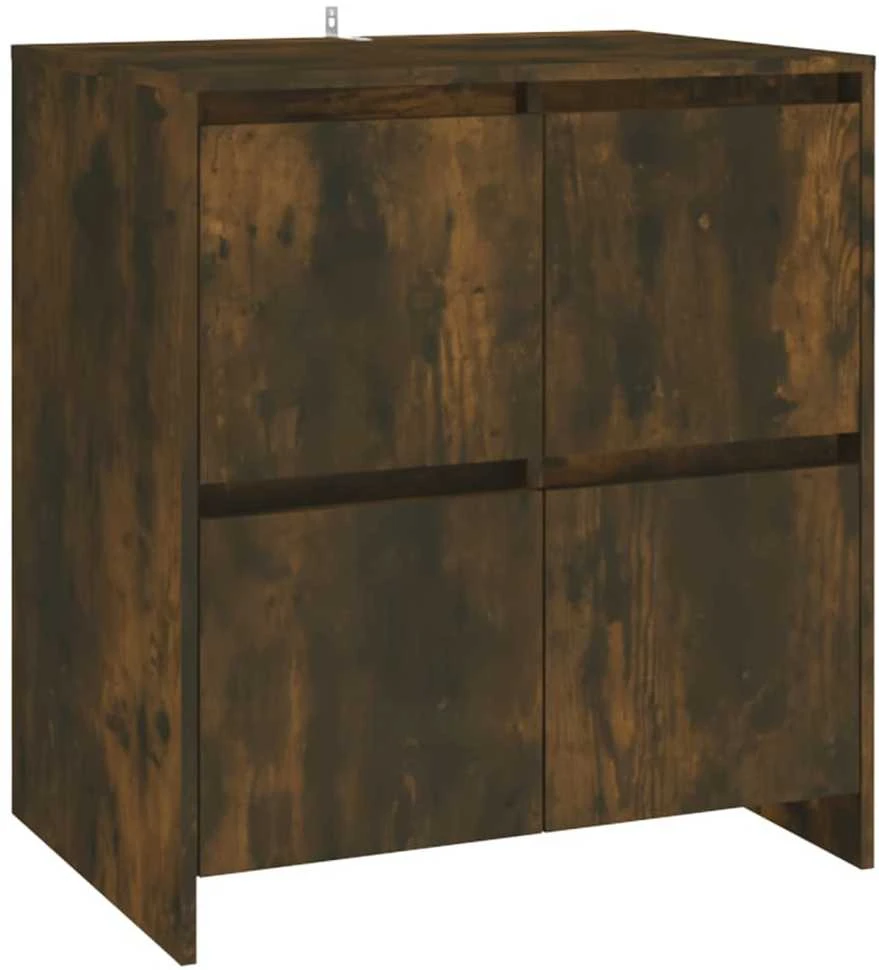 Šoninės spintelės, 2vnt., dūminio ąžuolo, 70x41x75cm, MDP