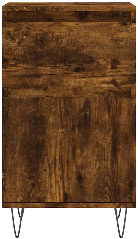 Šoninės spintelės, 2vnt., dūminio ąžuolo, 40x35x70cm, mediena