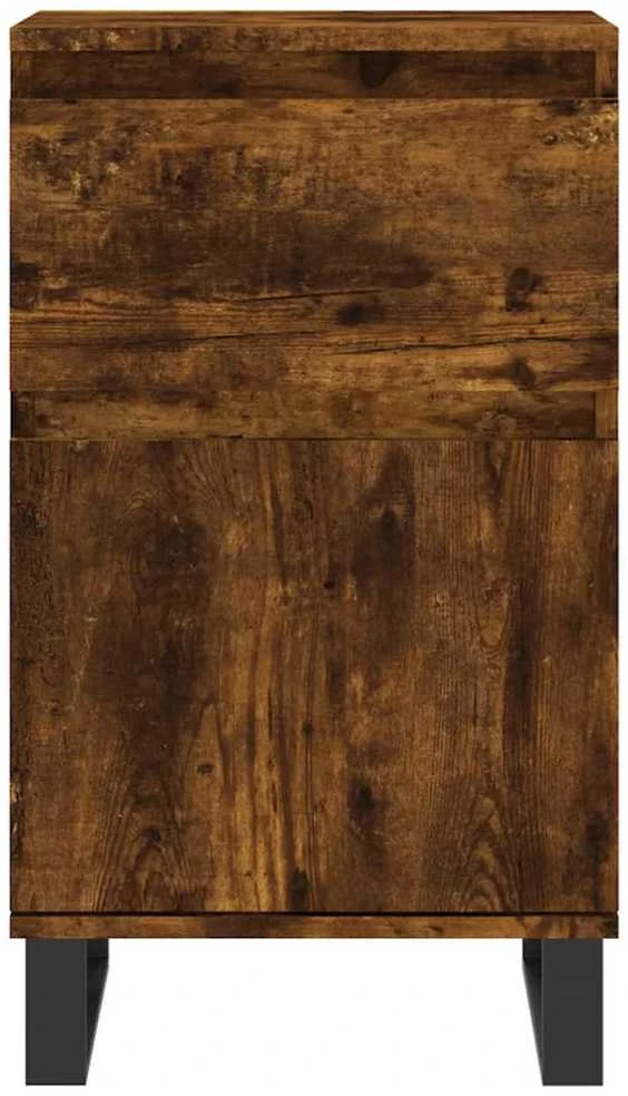 Šoninės spintelės, 2vnt., dūminio ąžuolo, 40x35x70cm, mediena
