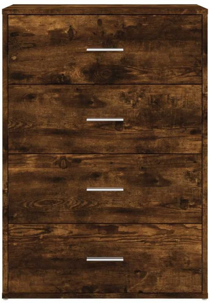 Šoninės spintelės, 2vnt., dūminio ąžuolo, 60x31x84cm, mediena