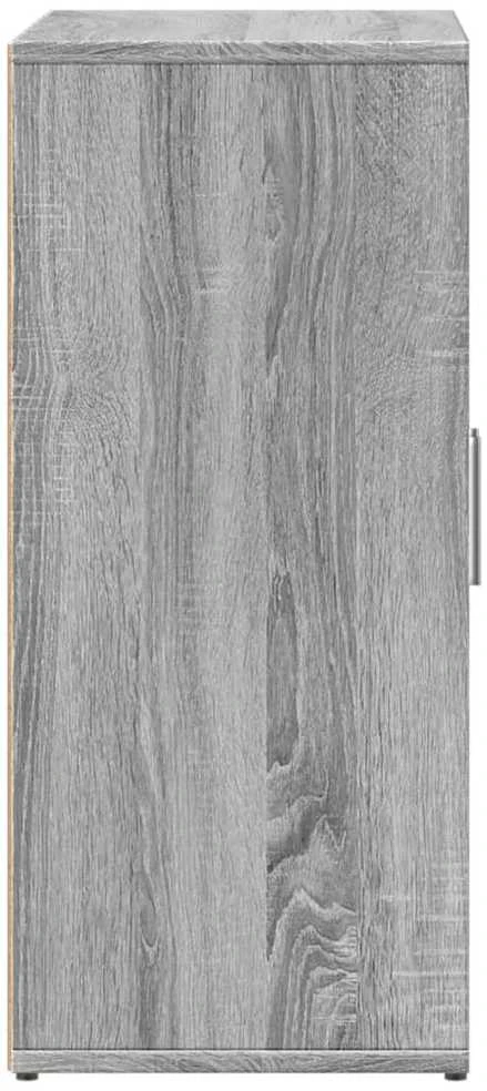 Šoninės spintelės, 2vnt., pilkos ąžuolo, 60x31x70cm, mediena