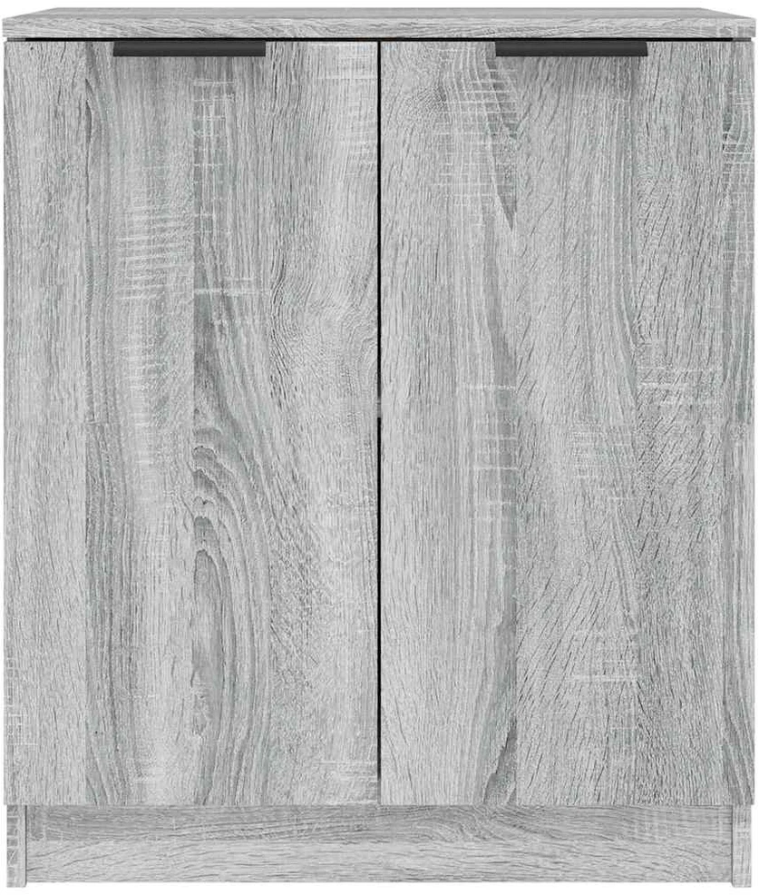 Šoninės spintelės, 2vnt., pilkos ąžuolo, 60x30x70cm, mediena
