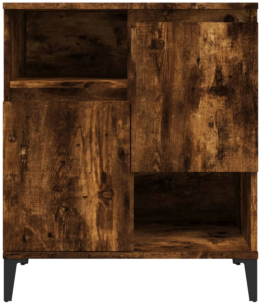 Šoninės spintelės, 3vnt., dūminio ąžuolo, 60x35x70cm, mediena