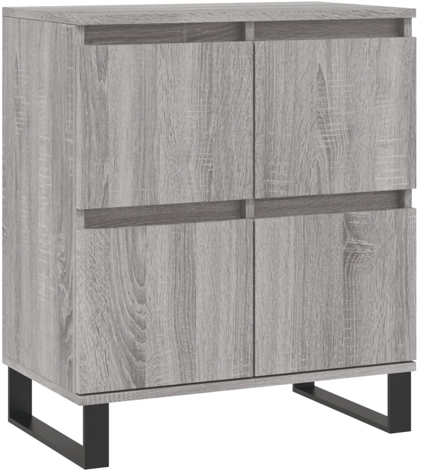 Šoninės spintelės, 3vnt., pilkos ąžuolo, apdirbta mediena