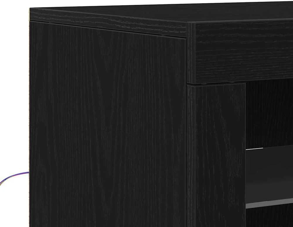 LED Bufetas 2 vnt. 41 x 37 x 67 cm Apdirbta mediena