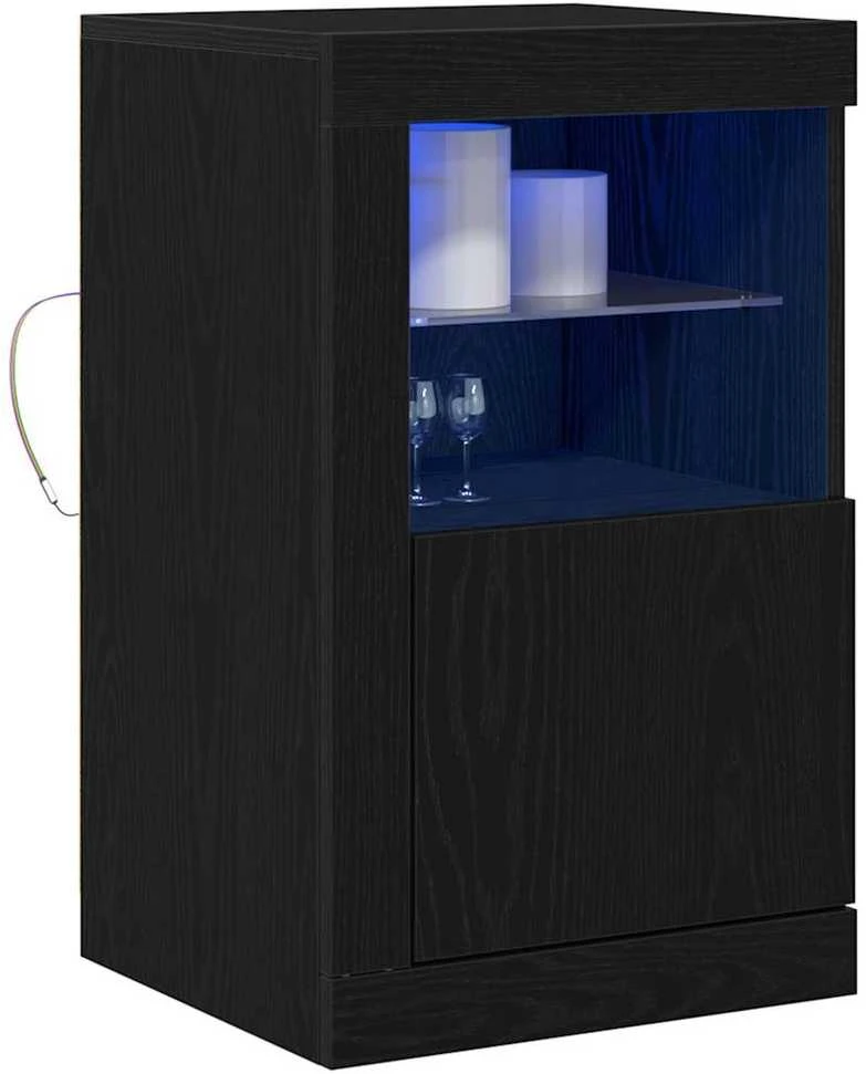 LED Bufetas 2 vnt. 41 x 37 x 67 cm Apdirbta mediena