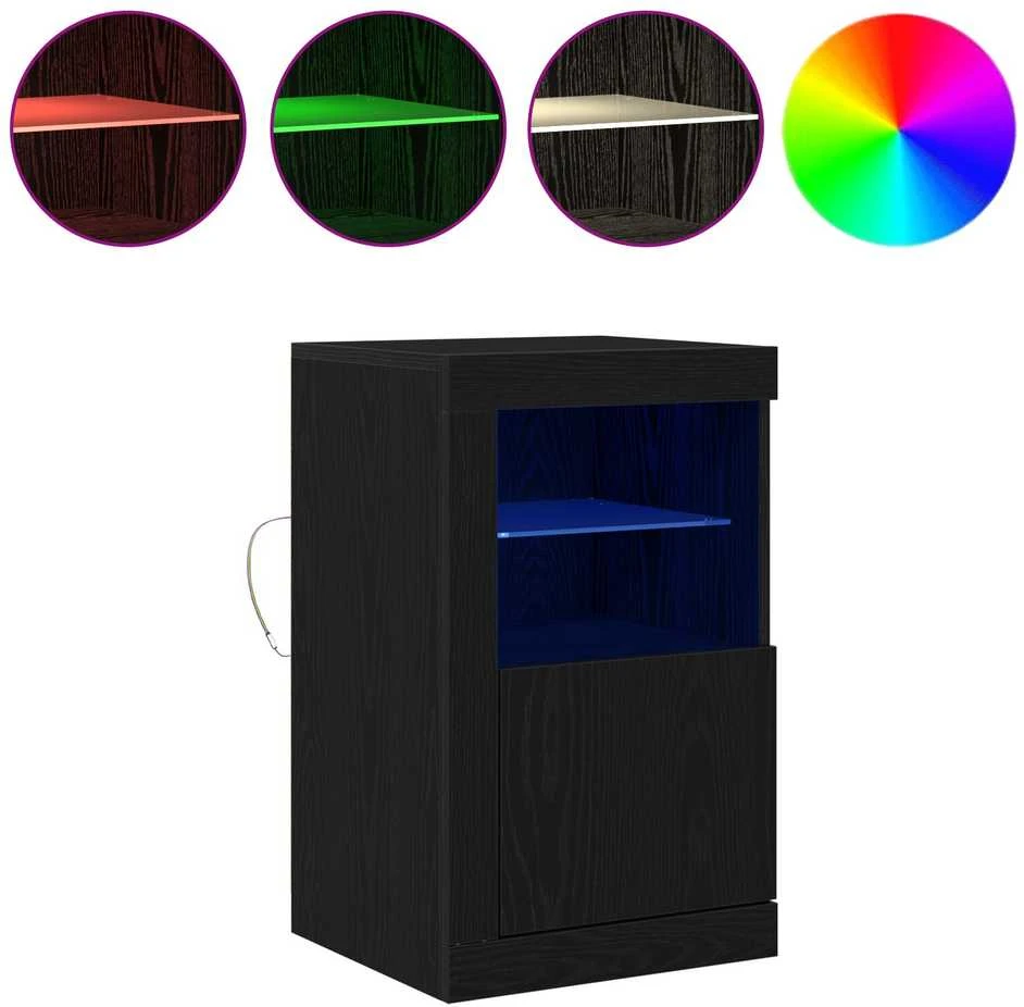 LED Bufetas 2 vnt. 41 x 37 x 67 cm Apdirbta mediena