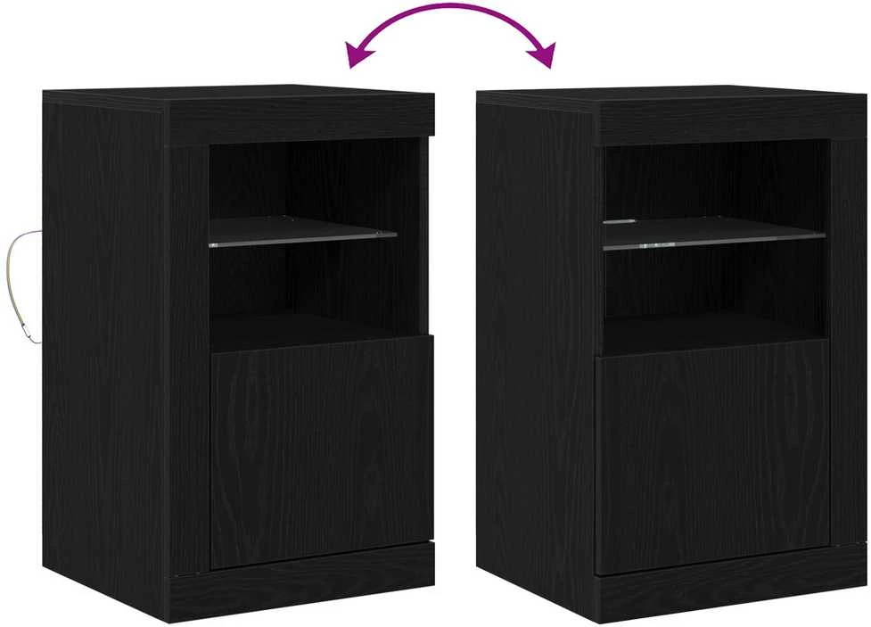 LED Bufetas 2 vnt. 41 x 37 x 67 cm Apdirbta mediena