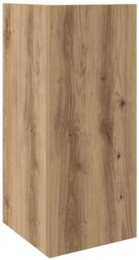 Šoniniai staliukai su lentyna, 2vnt., artisano, 25,5x27x60cm