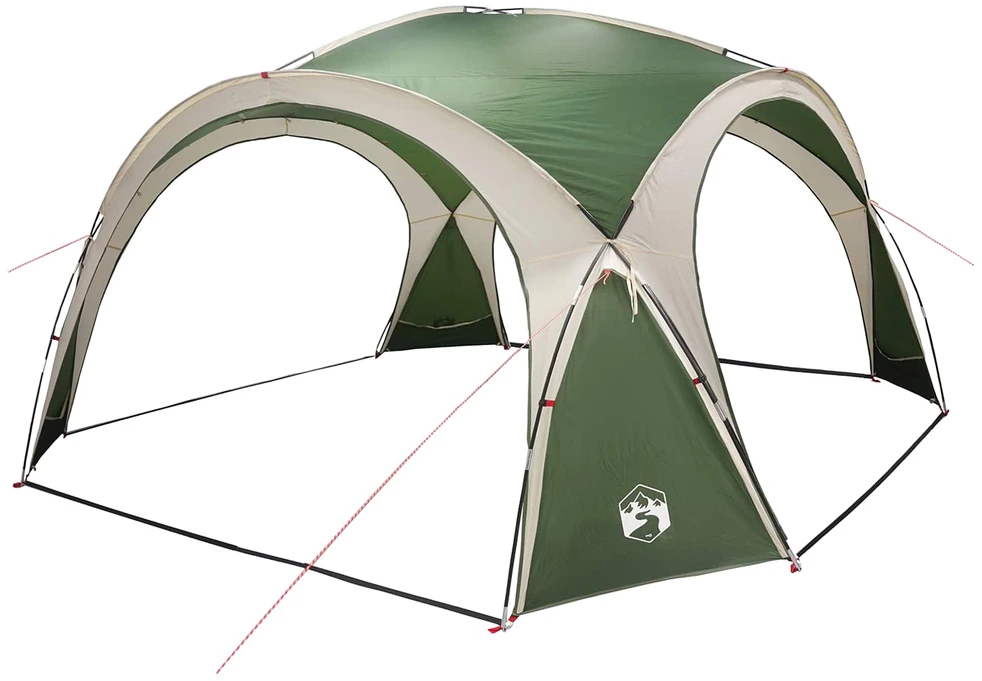 Šoninis Palapinė su stogu Žalia 410 x 410 x 250 cm
