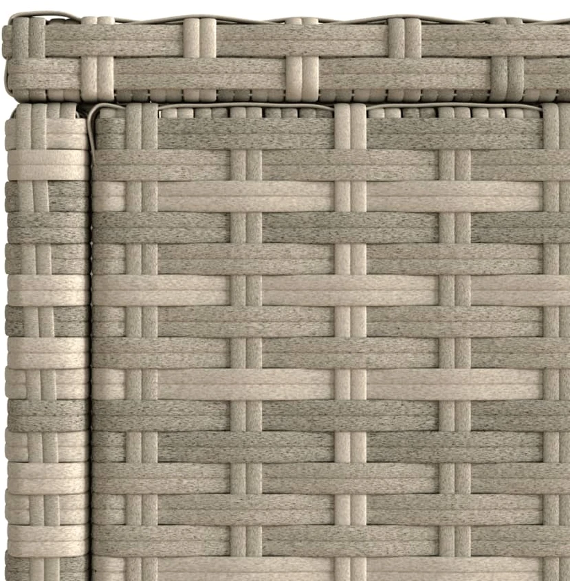 Šoninis sodo staliukas, pilkas, 58x27,5x55cm, poliratanas