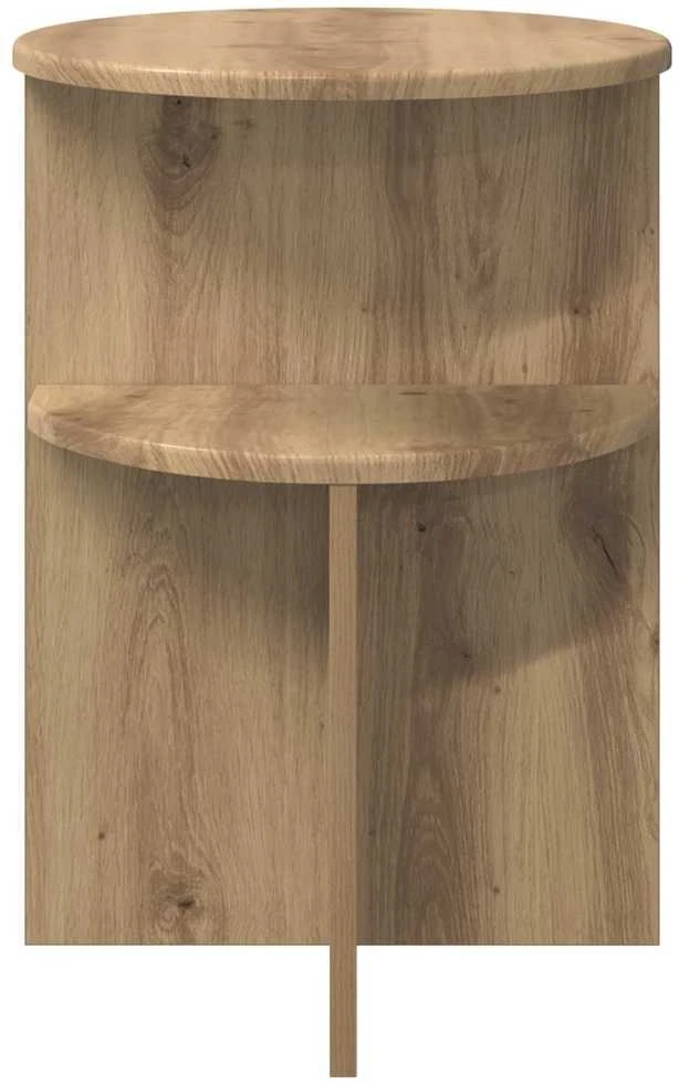 Šoninis stalas Artisano ąžuolo Ø 39,5 x 55 cm Apdirbta mediena