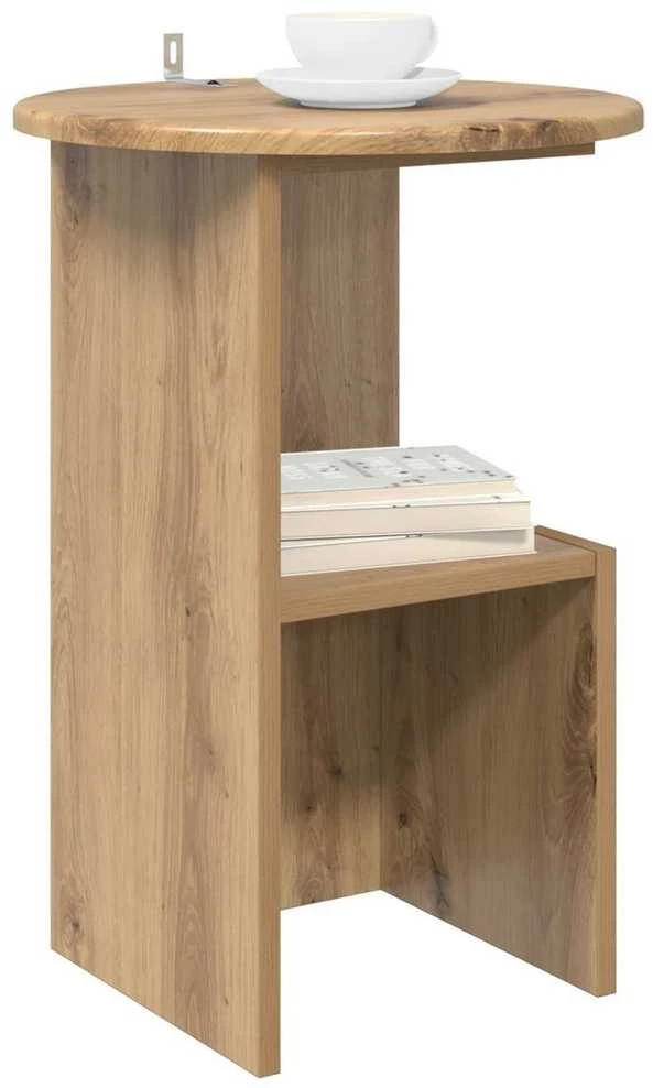 Šoninis stalas Artisano ąžuolo Ø 39,5 x 55 cm Apdirbta mediena