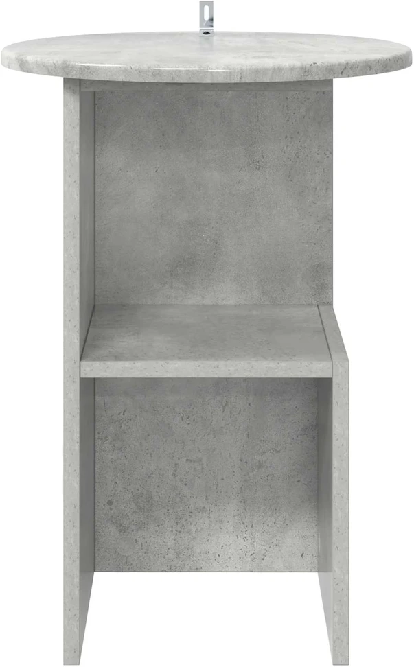 Šoninis stalas Betono pilka Ø 39,5 x 55 cm Apdirbta mediena