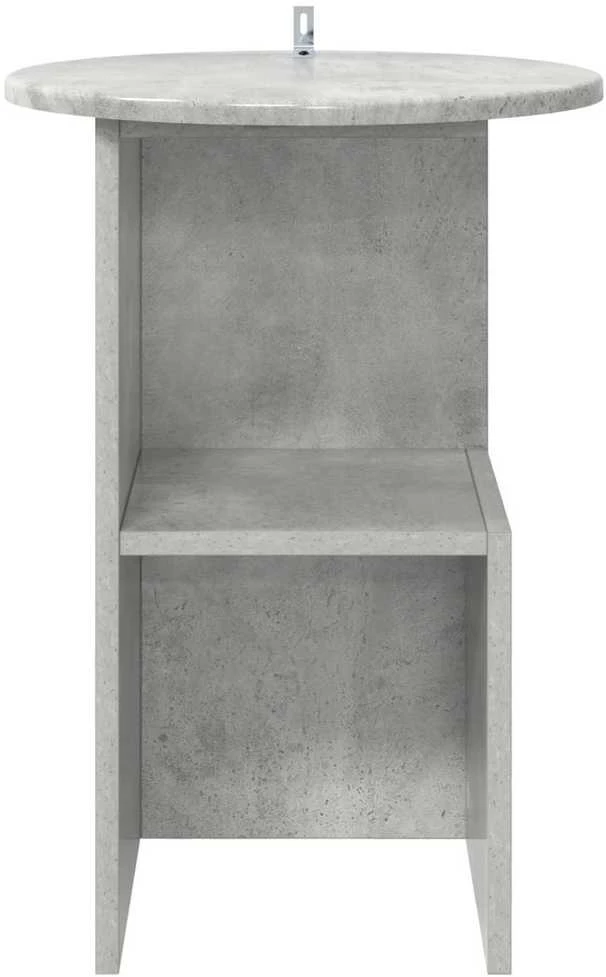 Šoninis stalas Betono pilka Ø 39,5 x 55 cm Apdirbta mediena