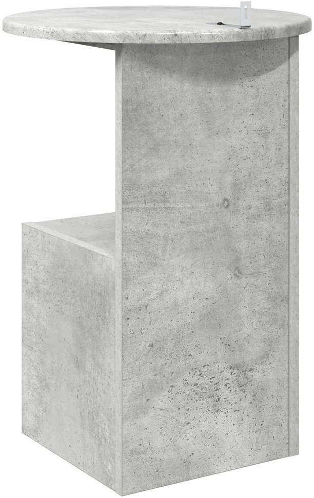 Šoninis stalas Betono pilka Ø 39,5 x 55 cm Apdirbta mediena