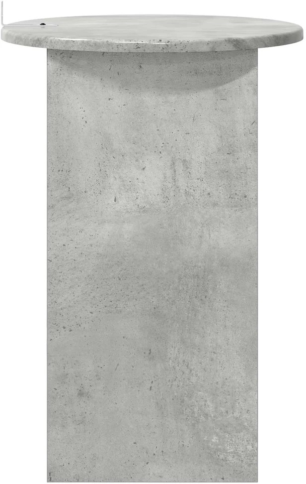 Šoninis stalas Betono pilka Ø 39,5 x 55 cm Apdirbta mediena