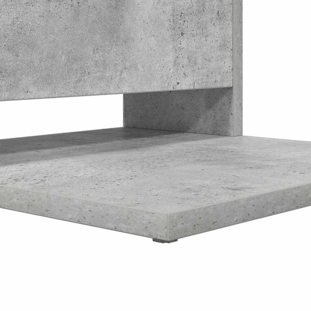 Šoninis stalas Betono pilka 40 x 35 x 60,5 cm Apdirbta mediena